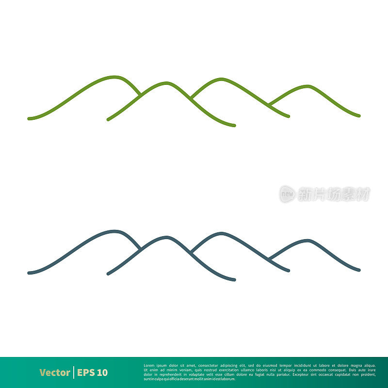 Mountain,Hill Icon Vector Logo Template Illustration Design. Vector EPS 10.